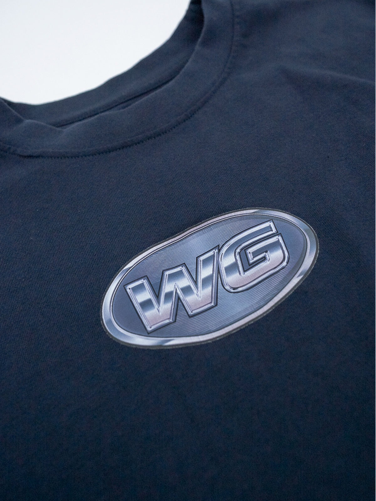SILVER FLAMES NAVY LONGSLEVE T-SHIRT
