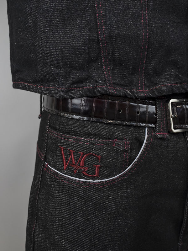 RED DENIM WG JORT