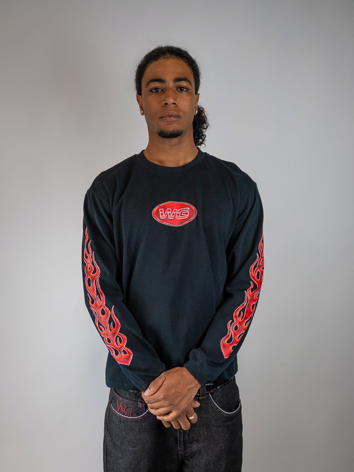 RED FLAMES LONGSLEVE T-SHIRT
