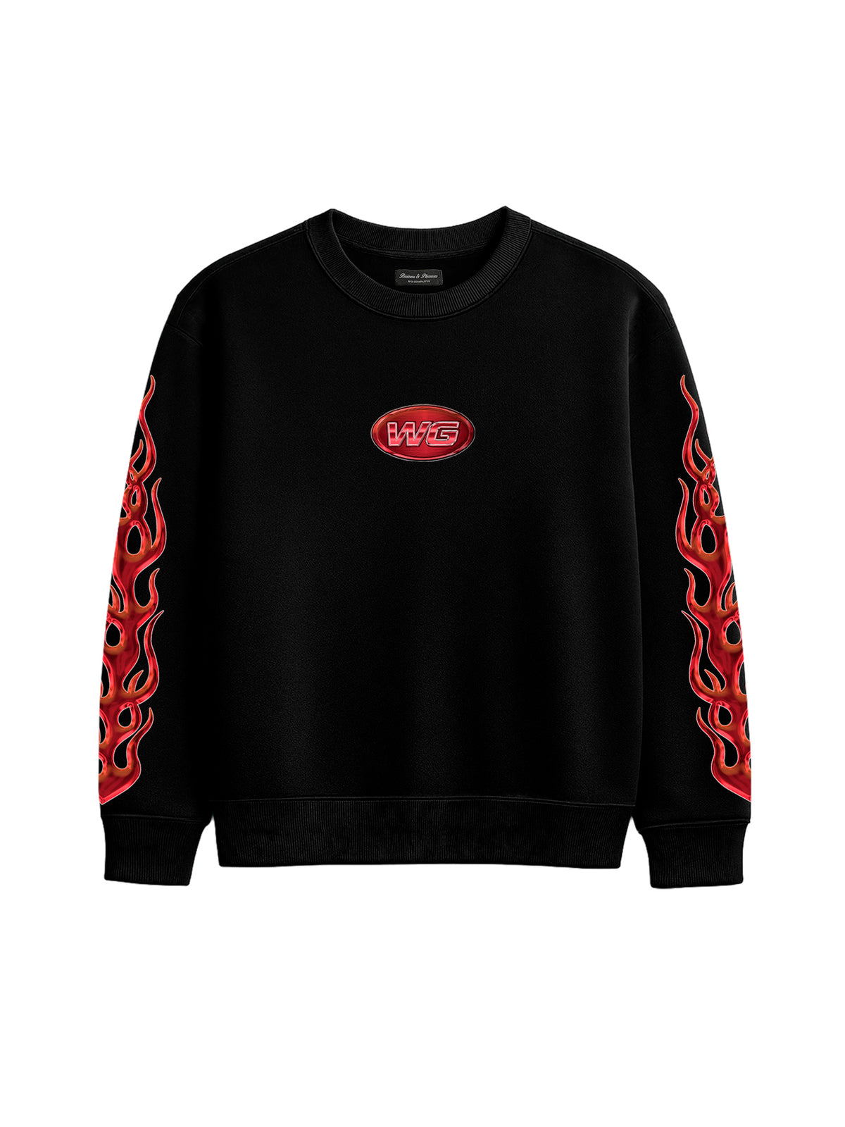 RED FLAMES CREWNECK