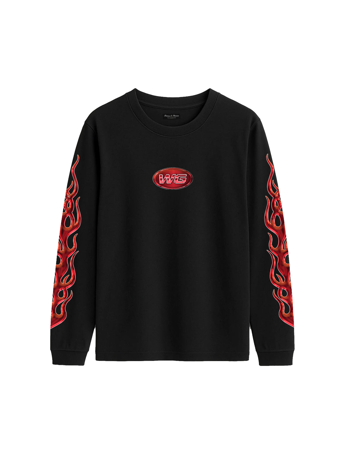 RED FLAMES LONGSLEVE T-SHIRT