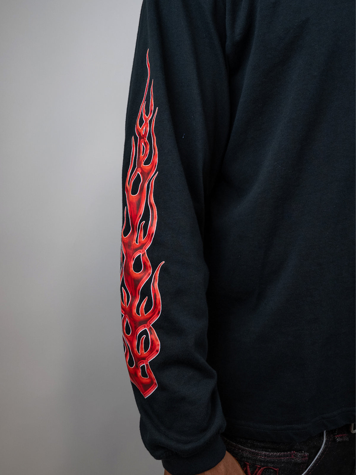 RED FLAMES LONGSLEVE T-SHIRT