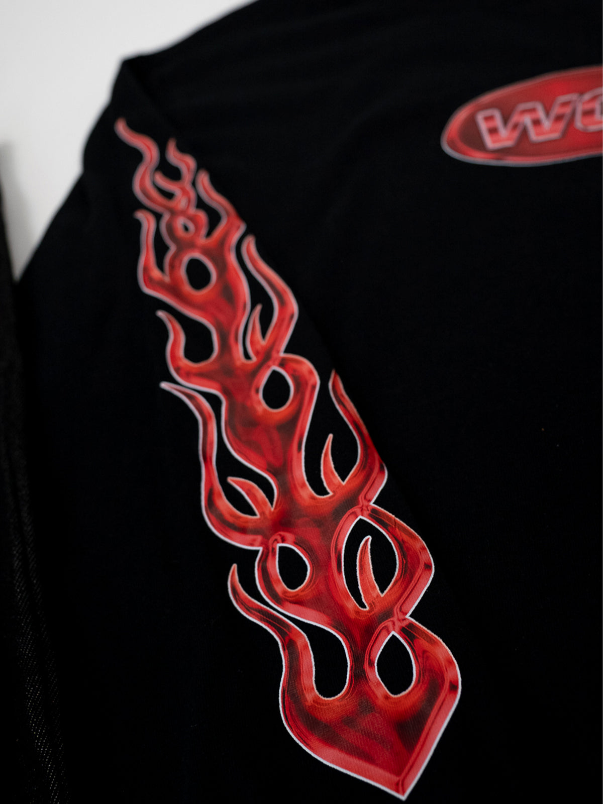 RED FLAMES LONGSLEVE T-SHIRT